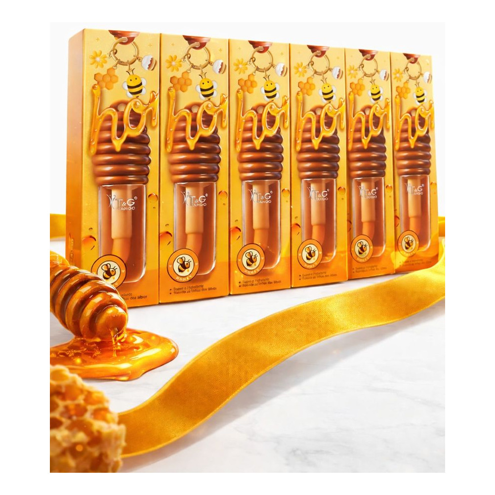 Kit6 Gloss Mel Novo Lip Oil Hidrata Saudáveis Chocolate em Oferta na Shopee