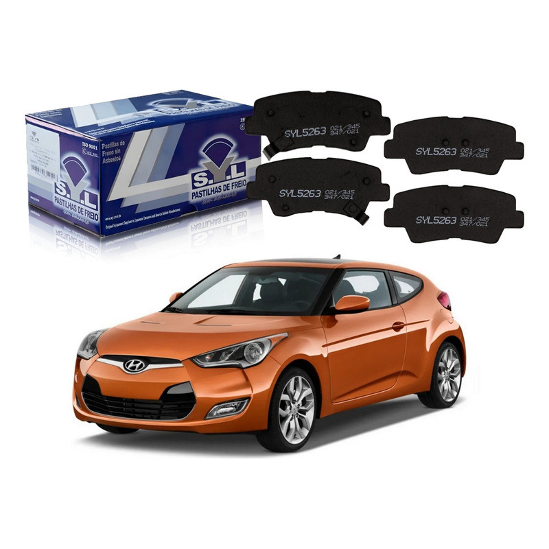 Pastilha Freio Traseira Syl Veloster 1.6 2012 A 2014