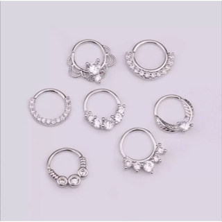 Piercing Argola Septo Prata Daith Helix Jóia em Oferta na Shopee