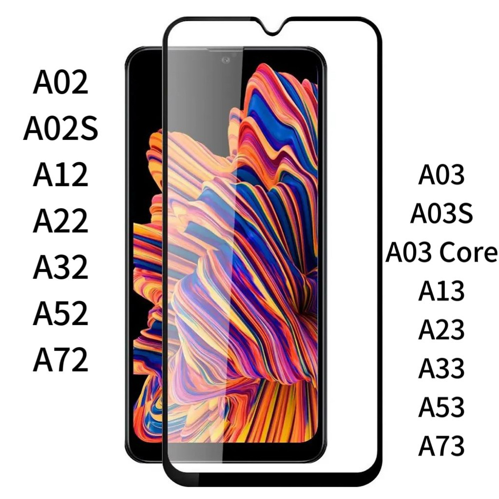 Kit 3 Peças Película Vidro Temperado 3D Espessura Max Compatível Samsung A02 A03 A12 A13 A22 A23 A32 A33 A52 A53 A72 A73