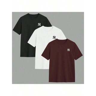 Kit 3 Camisetas NY Masculina Gola Redonda Camisa Fio 30.1 Blusa 100% Algodão em Oferta na Shopee