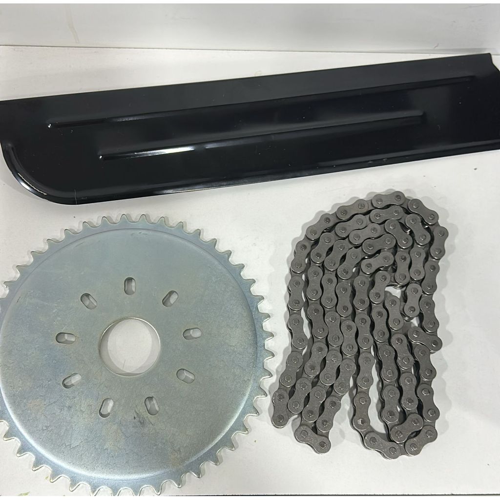 Kit Corrente 415x110 Coroa 44 Dentes Bike Motorizada 80cc 2t e protetor de corrente
