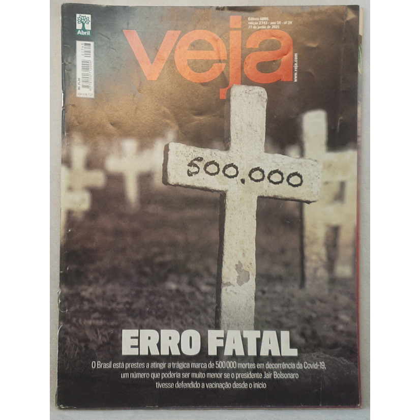 Revista Veja 2743 - Pandemia - Erro Fatal - Editora Abril