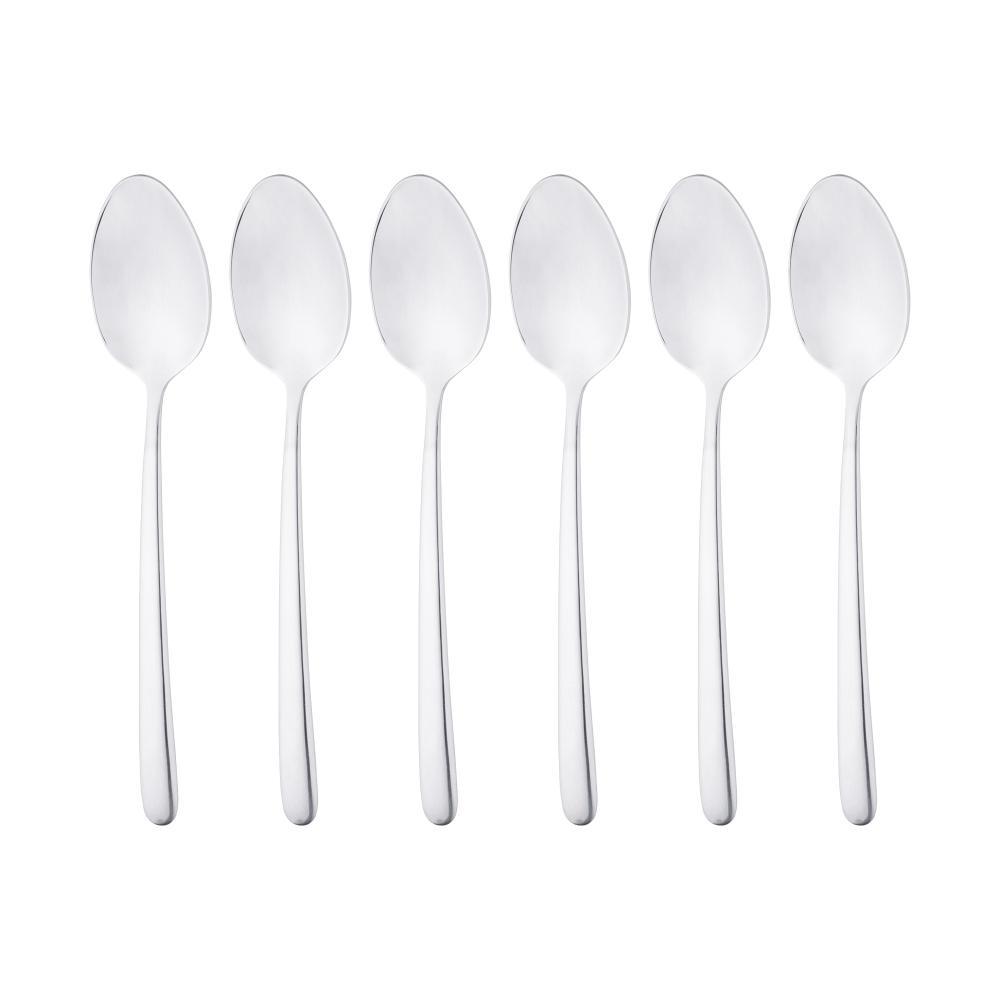 Kit 6 Colheres para Café Viena em Aço Inox – Wolff