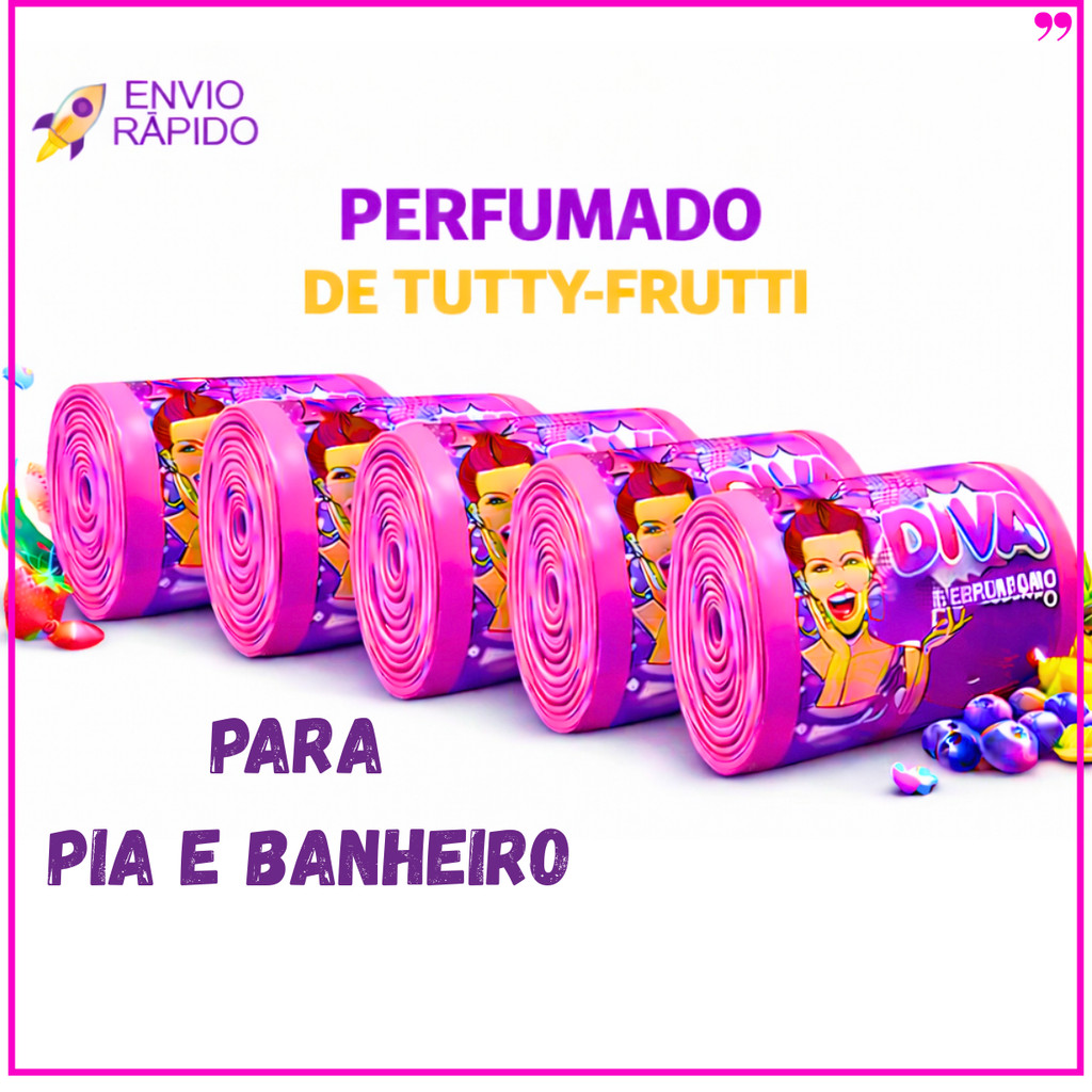 Saco de Lixo PERFUMADO INTENSO TuttiFrutti | 80 a 400 Sacos| PIA E BANHEIRO | 34x38cm Afasta Insetos em Oferta na Shopee