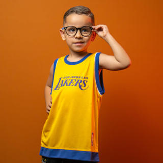 Regata LA Lakers Division Infantil Amarelo/Roxo em Oferta na Shopee