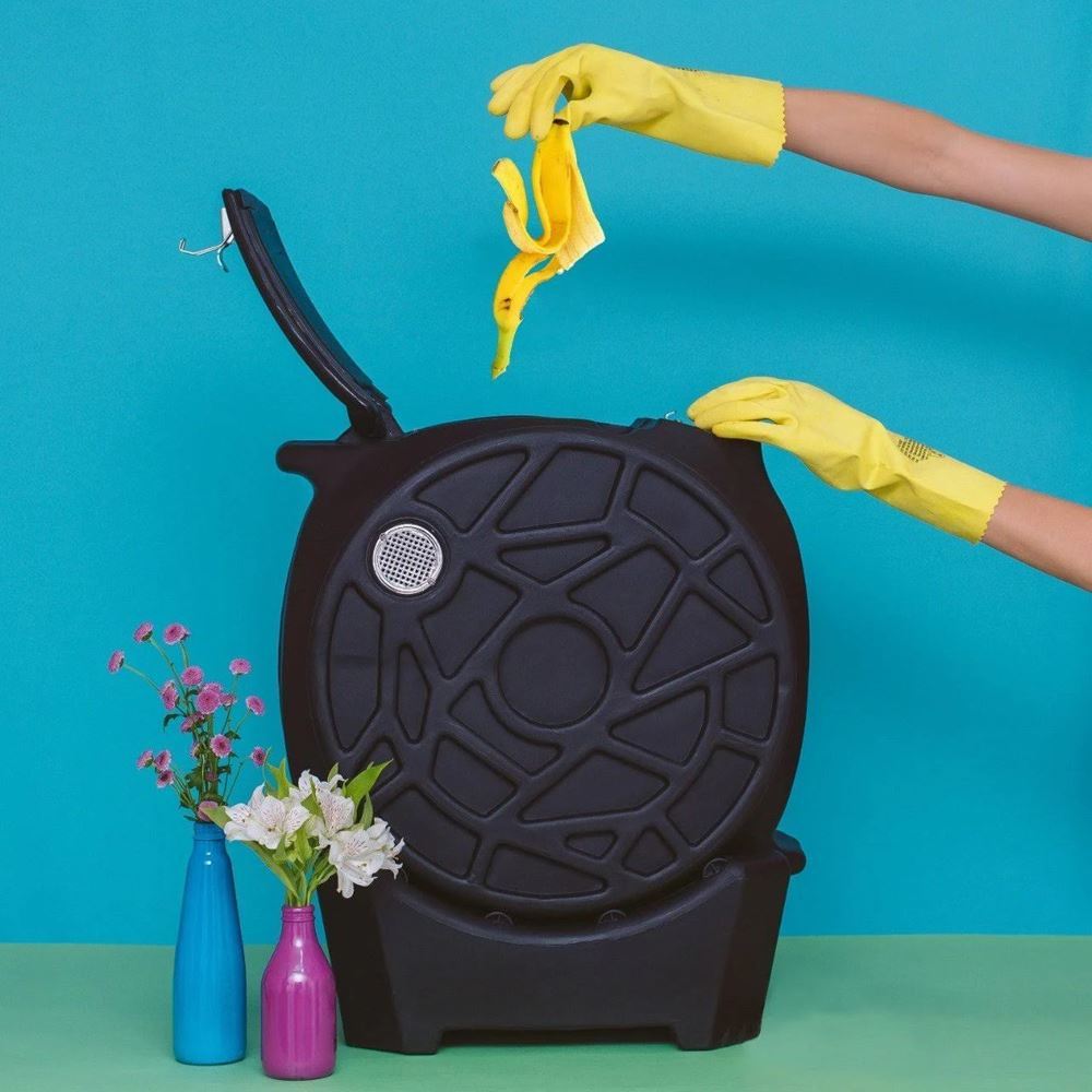 Composteira Rotativa Eco Life 55L – Sustentável, Anti-Odores e Fertilizante Natural
