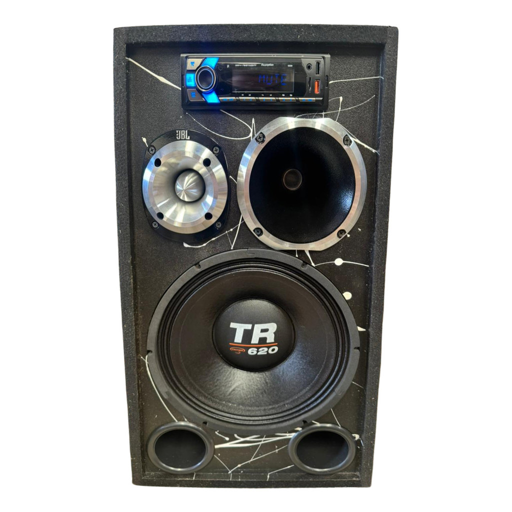 CAIXA BOB ATIVA RESIDENCIAL TRITON TR 620 JBL TRIO ALUMÍNIO MÓDULO TARAMPS