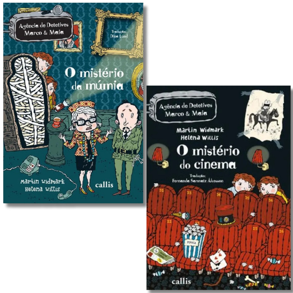 Kit 2 Livros | O Mistério do Cinema + O Mistério da Múmia | Agência de Detetives Marco e Maia