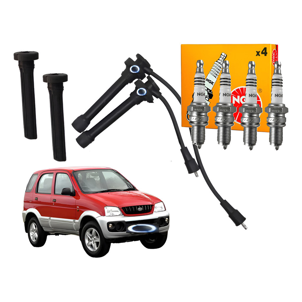 Jogo Cabo + Vela Daihatsu Terios 1.3 16v 97/01 Supressores