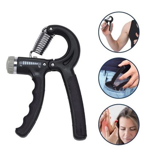 Hand Grip Flexor De Punho Com Mola Ajustável Antebraço Mãos