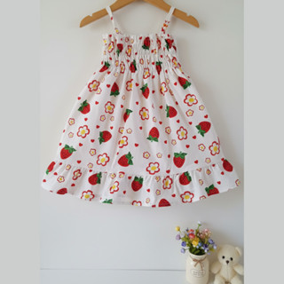 Vestido Infantil com Elastico Estampados Sarja 9 meses a 3 anos em Oferta na Shopee
