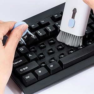 Kit Escovas Limpeza Teclado Botões Limpa Detalhamento a Sujeira Fone Celular Notebook Tablet Cantos