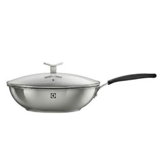 Panela WOK Antiaderente Electrolux Design Em Aço Inox 28cm Fogão Gás Indução Elétrico em Oferta na Shopee