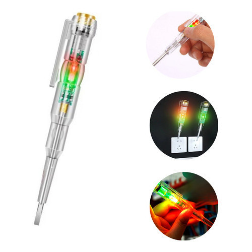 Chave Caneta Teste Para Corrente Elétrica 70-250v Com Luz de LED