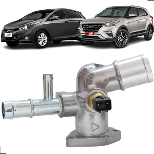 Imagem Carcaça Valvula Termostática Hb20 Creta Veloster I30 1.6 16v