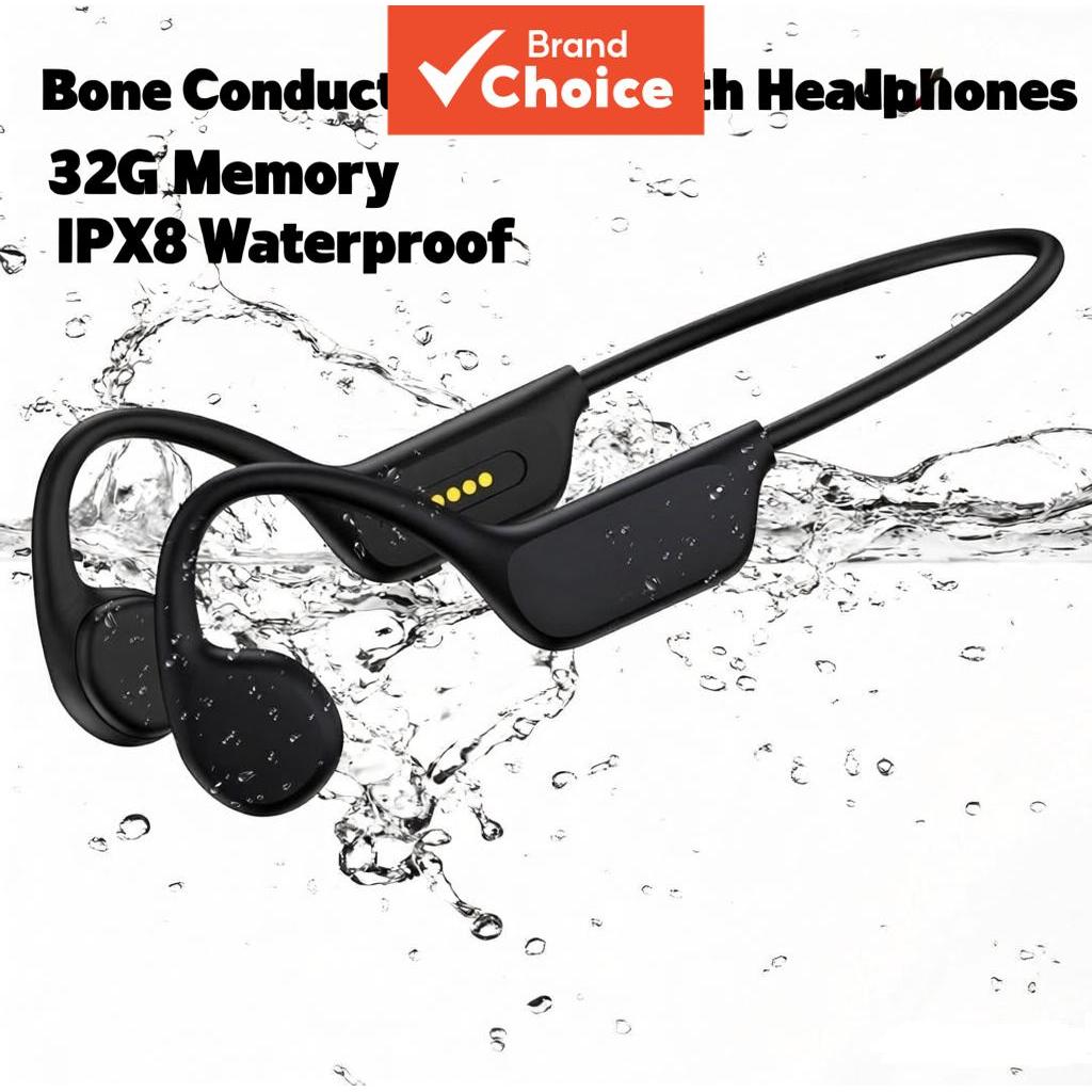  Fones de Ouvido SPRISE, Condução Óssea, Bluetooth Sem Fio, Fones TWS, Fones de Ouvido Abertos, IPX8 à Prova D'água,