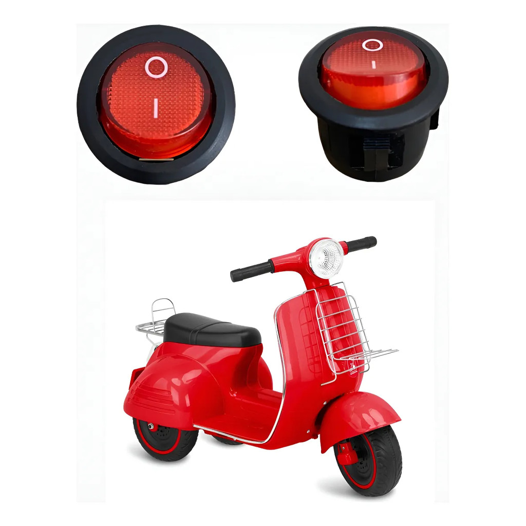 BOTAO INT. LIGA/DESLIGA P/ LAMBRETA SCOOTER BANDEIRANTE