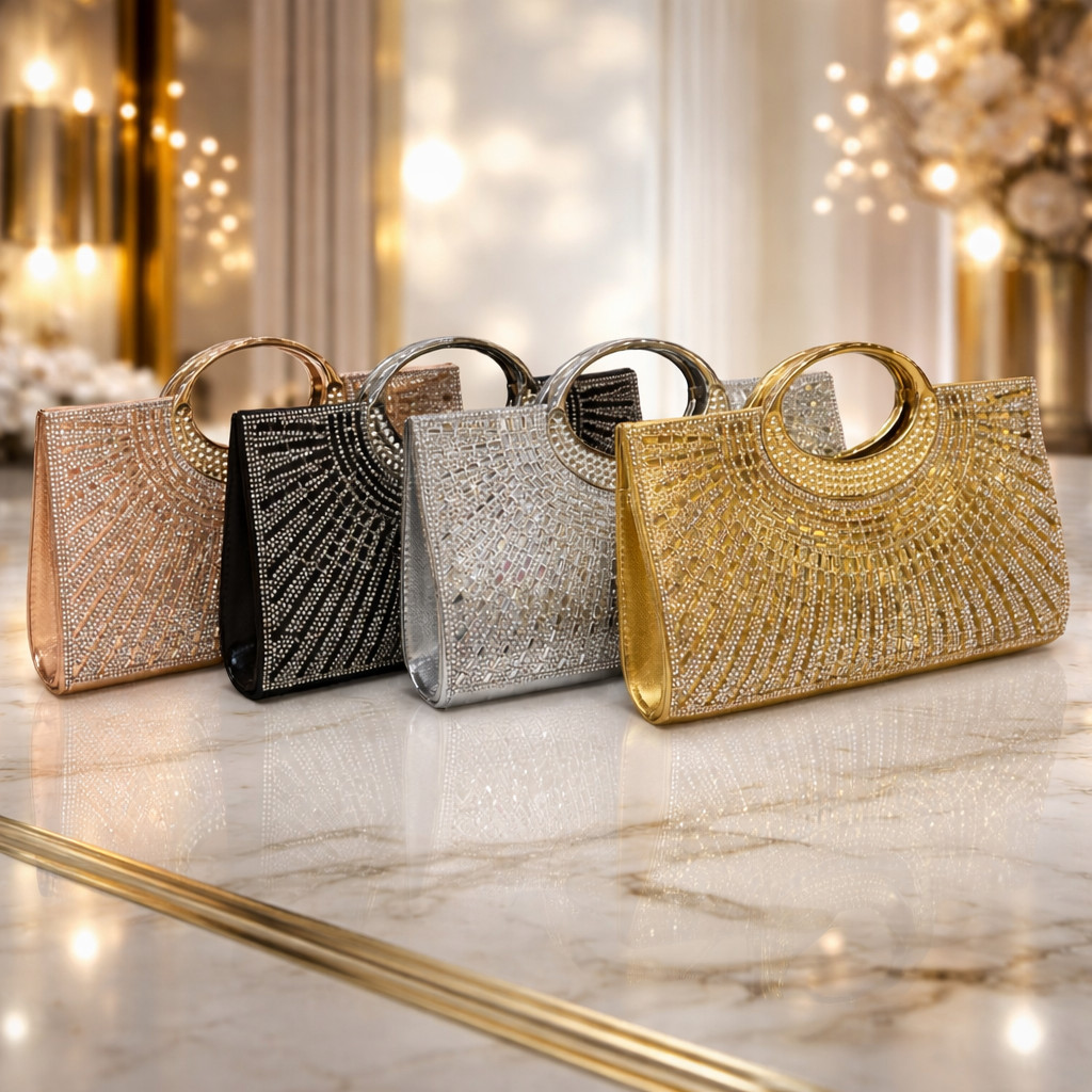 Bolsa Clutch Feminina Brilhante Luxo Noite Festa em Oferta na Shopee