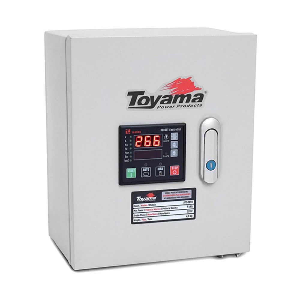 Painel ATS Trifásico Toyama 380V 60Hz 9KVA ATS-T9D9KVA
