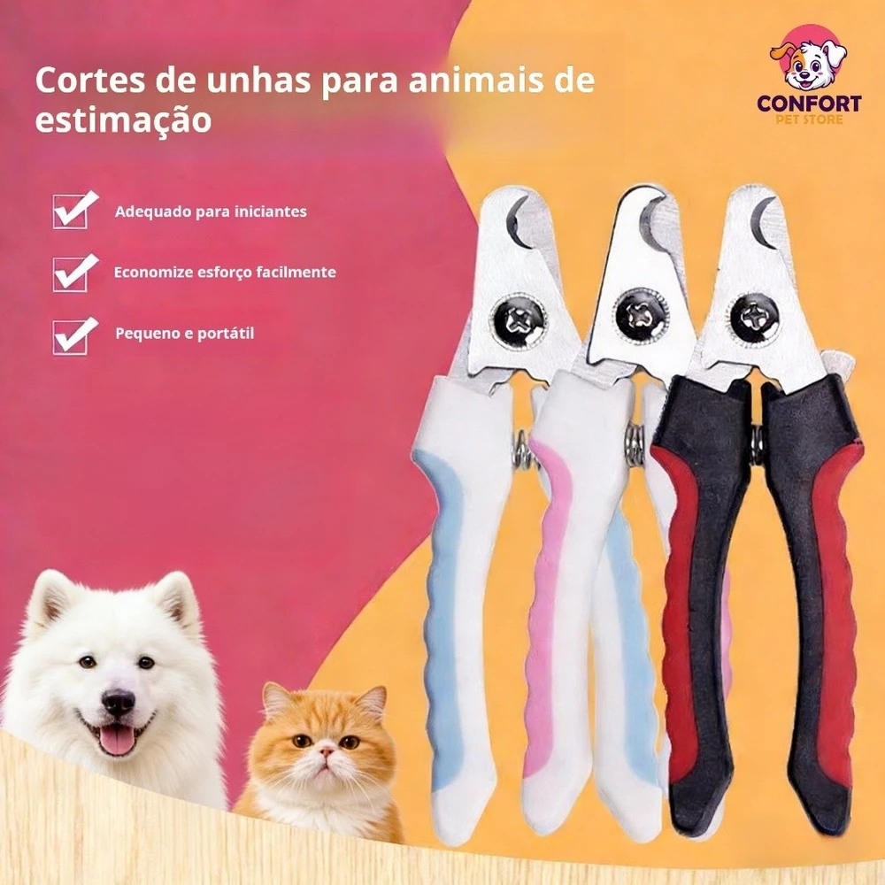 Cortadores de unhas universais para animais de estimação, aparadores de unhas para cães e gatos em vários estilos