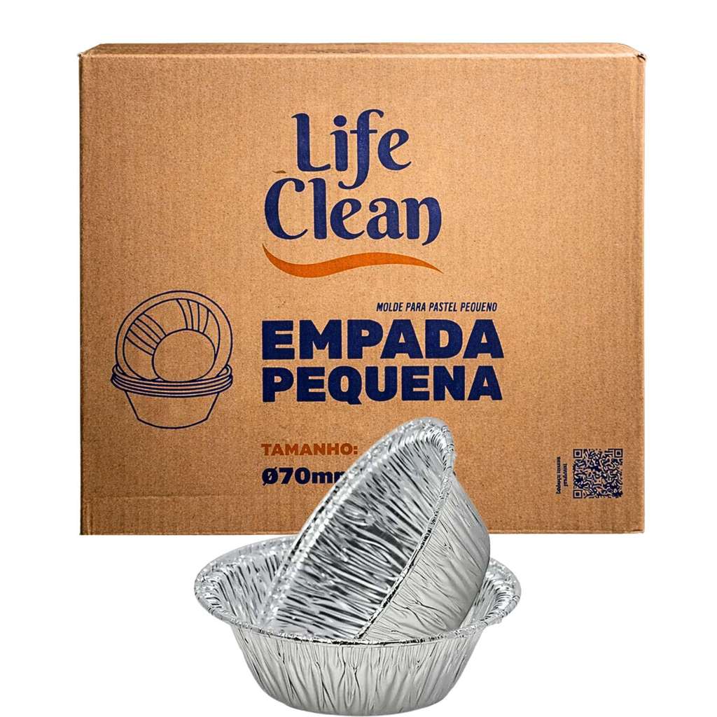 Forma de Empada Pequena 50 Ml de Alumínio Caixa 100 Uni Delivery Padaria Restaurante