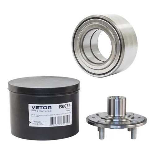 Cubo Roda Dianteira C/ Rolamento Civic Vti / Ex / Lx 1.6 1.7