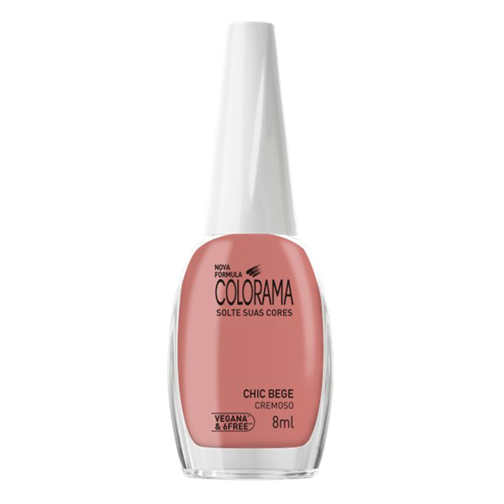 Esmalte Colorama Cor Chic Bege 8ml em Oferta na Shopee