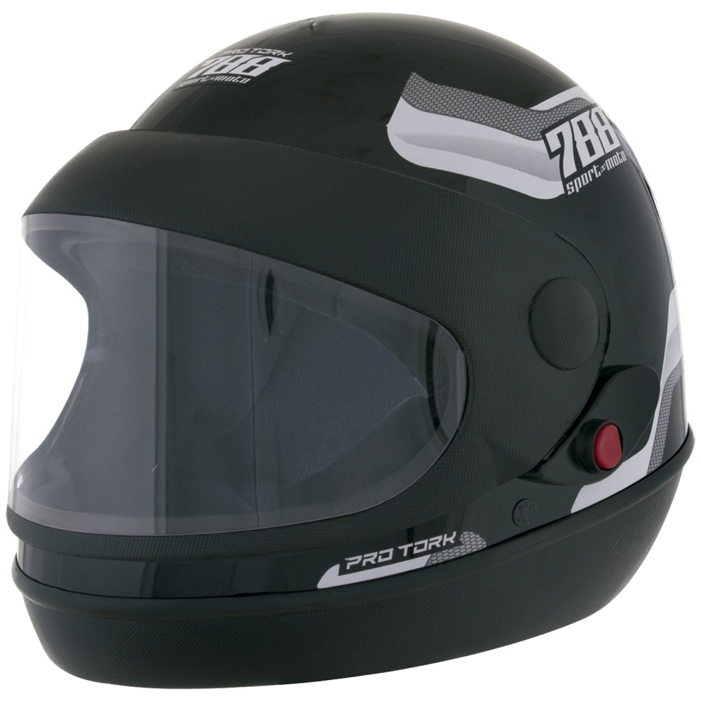 Capacete Sm 58 Preto/Branco 788 Pro Tork em Oferta na Shopee