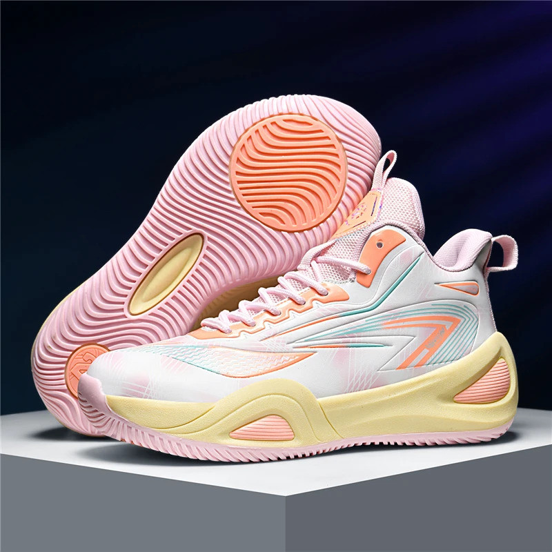 Novos Tênis De Basquete Atlético Masculino Amortecimento Respirável Antiderrapante Wearable Ginásio Treinamento Corrida
