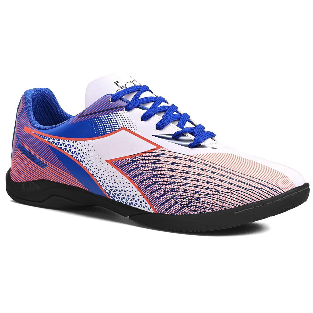 Imagem Chuteira Unissex Diadora Agilitá III Futsal Azul e Branco