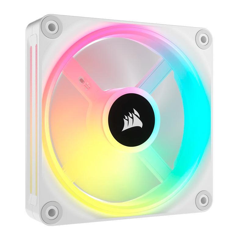 Ventoinha Corsair Icue Link QX120 PWM, RGB, 120mm, Branco, CO-9051005-WW em Oferta na Shopee