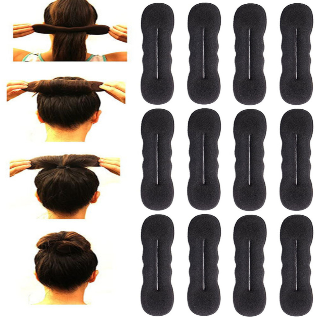Kit 1/12 Pçs Magic Bun Coque Rápido Cabelo Acessório Para Coque Rápido