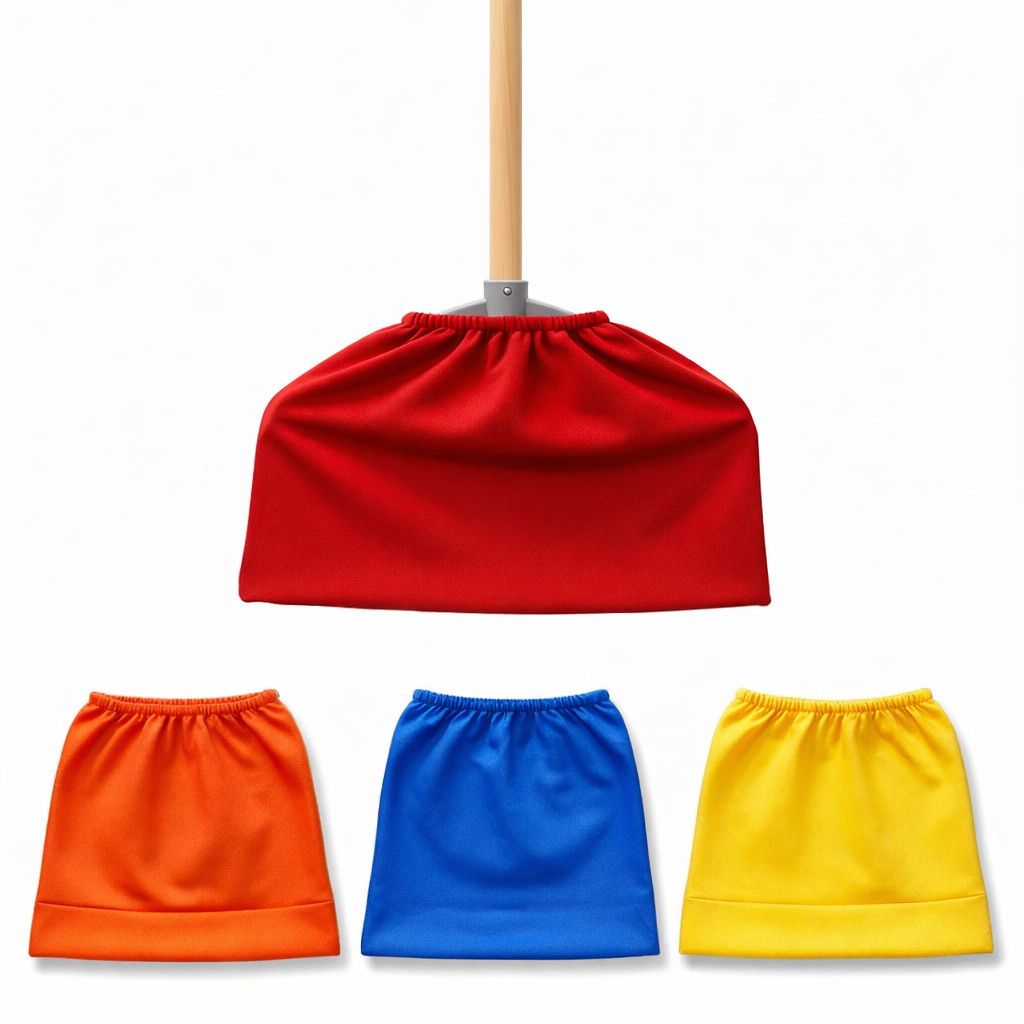 Kit com 3 Capa para Vassoura e Rodo Reutilizável  - Limpeza Cozinha/Móveis Cantos de Paredes