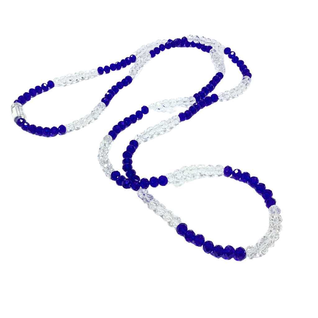 Guia de Ogum em Cristal 8mm com Firma Transparente 60cm 1 Colar