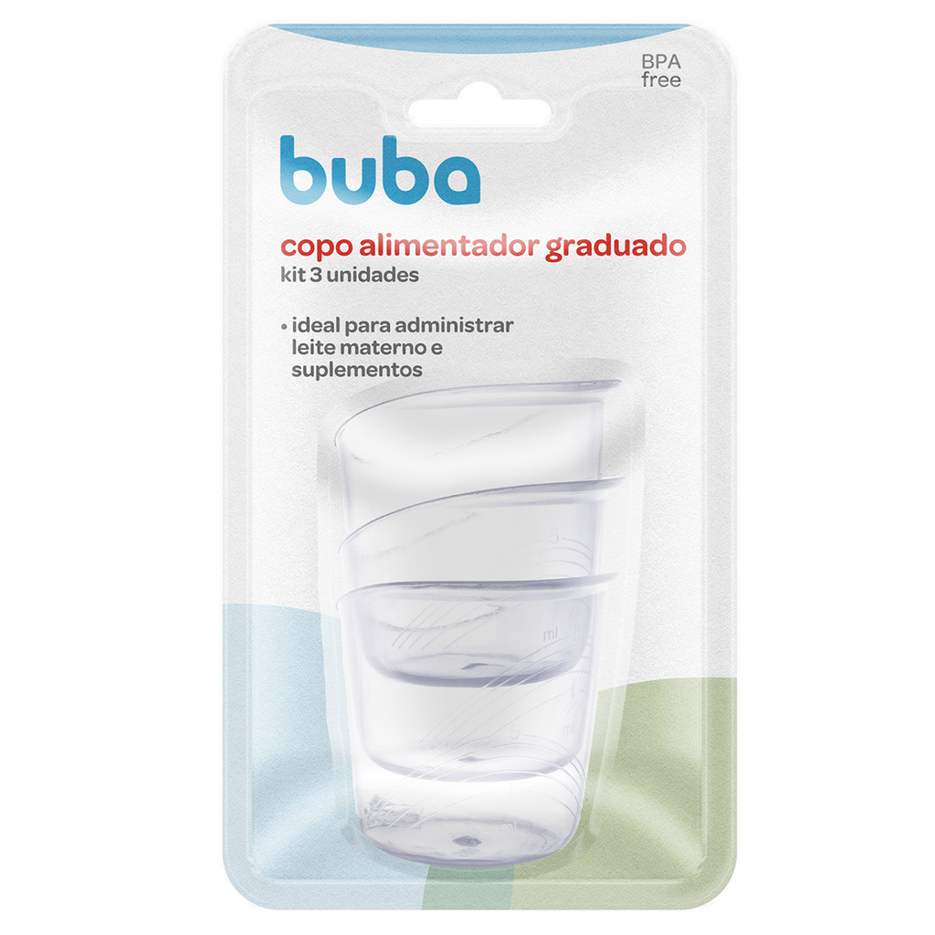 Kit 3 Copo Alimentador Graduado Bebê Recém Nascido Buba em Oferta na Shopee