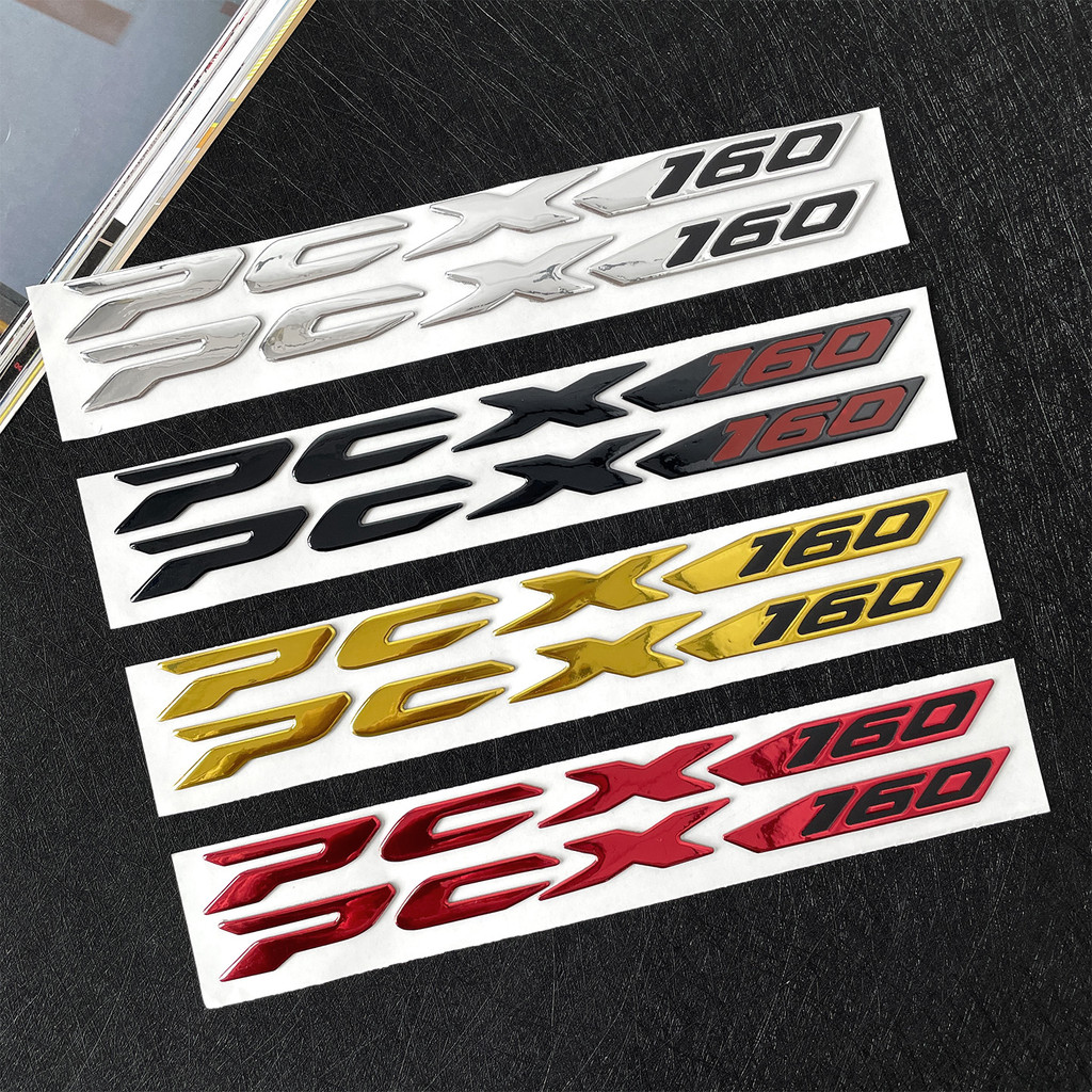 2 Pçs 3D Resina PCX Logotipo Adesivo Corpo Da Motocicleta Decalque À Prova Dwaterproof Água Para HONDA 150 PCX160 PCX125