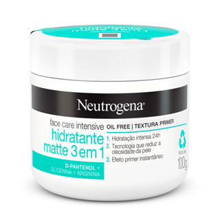 Creme Neutrogena Face Care Intensive Hidratante Matte 3 em 1 100g em Oferta na Shopee