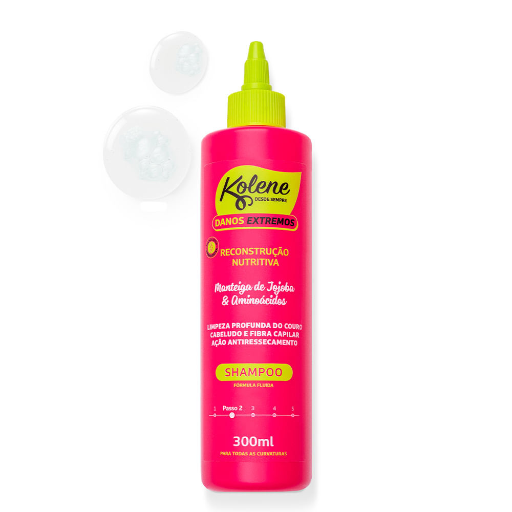 Shampoo Kolene Danos Extremos 300ml em Oferta na Shopee