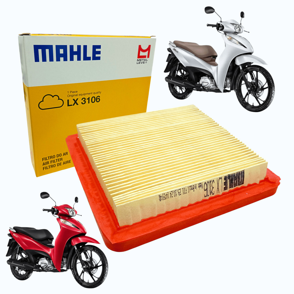 Filtro de Ar Honda Biz 125 2005 2006 2007 2008 2009 2010 Lx3106 Original em Oferta na Shopee
