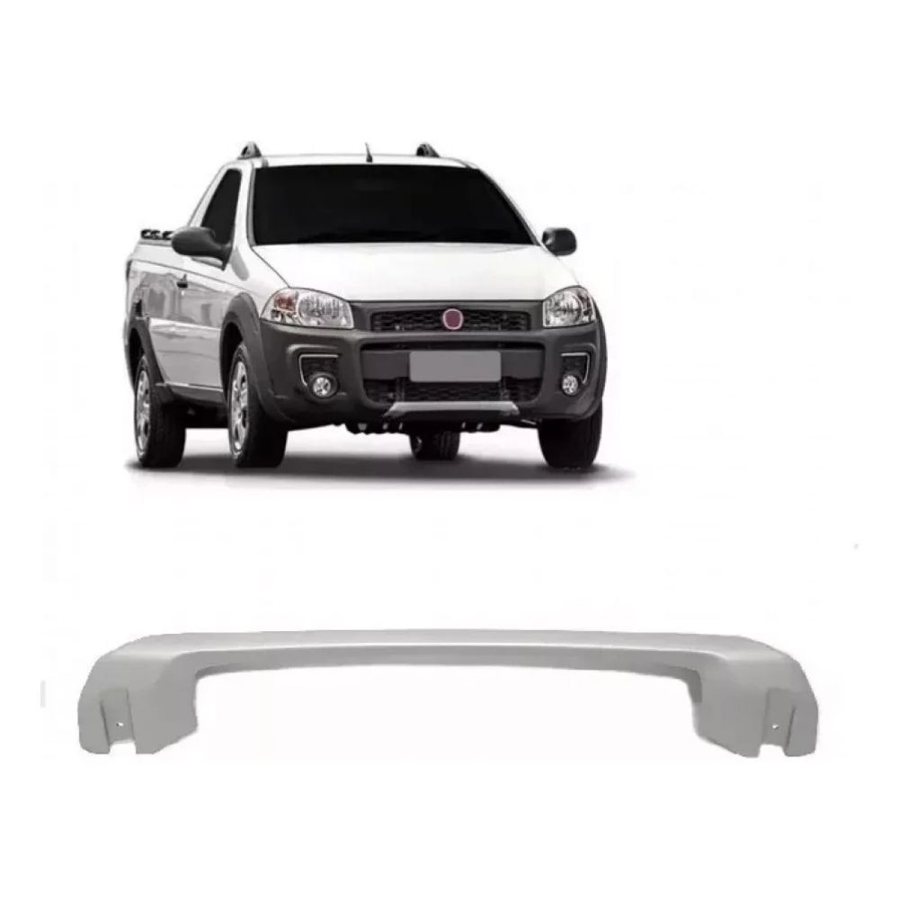 Moldura Inferior Dianteira do Parachoque Strada Working em Oferta na Shopee