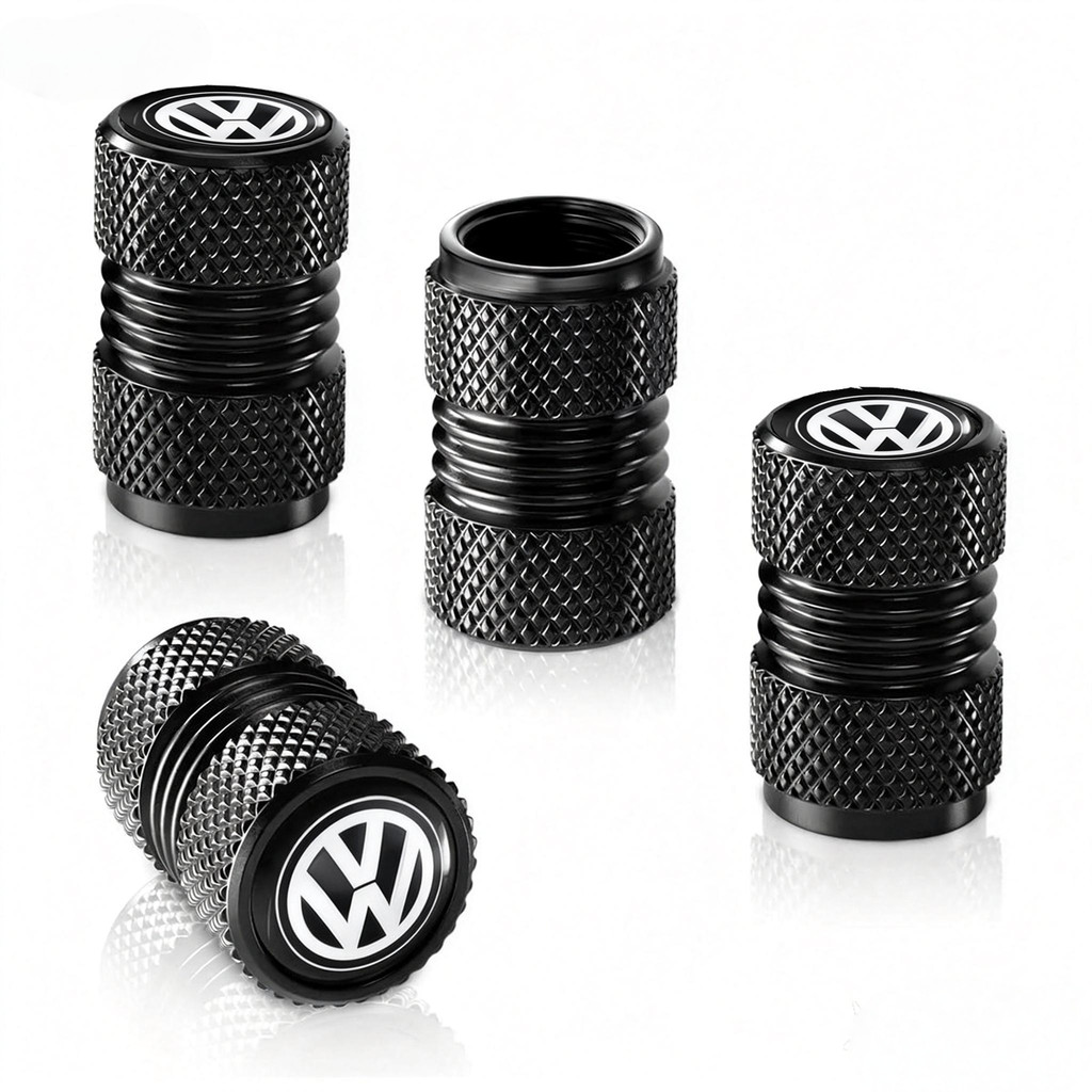 Tapas Do Tronco Da Válvula Do Pneu De Metal De 4pcs, Acessórios Do Carro Da Tampa Do Ar Do Carro Do Volkswagen Golf Polo