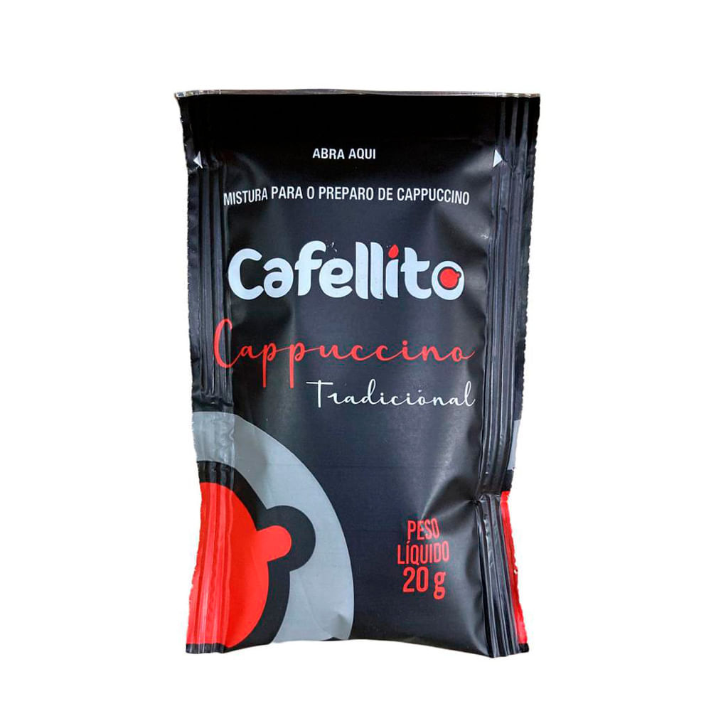 Cappuccino Cafellito Tradicional Sachê 20g em Oferta na Shopee