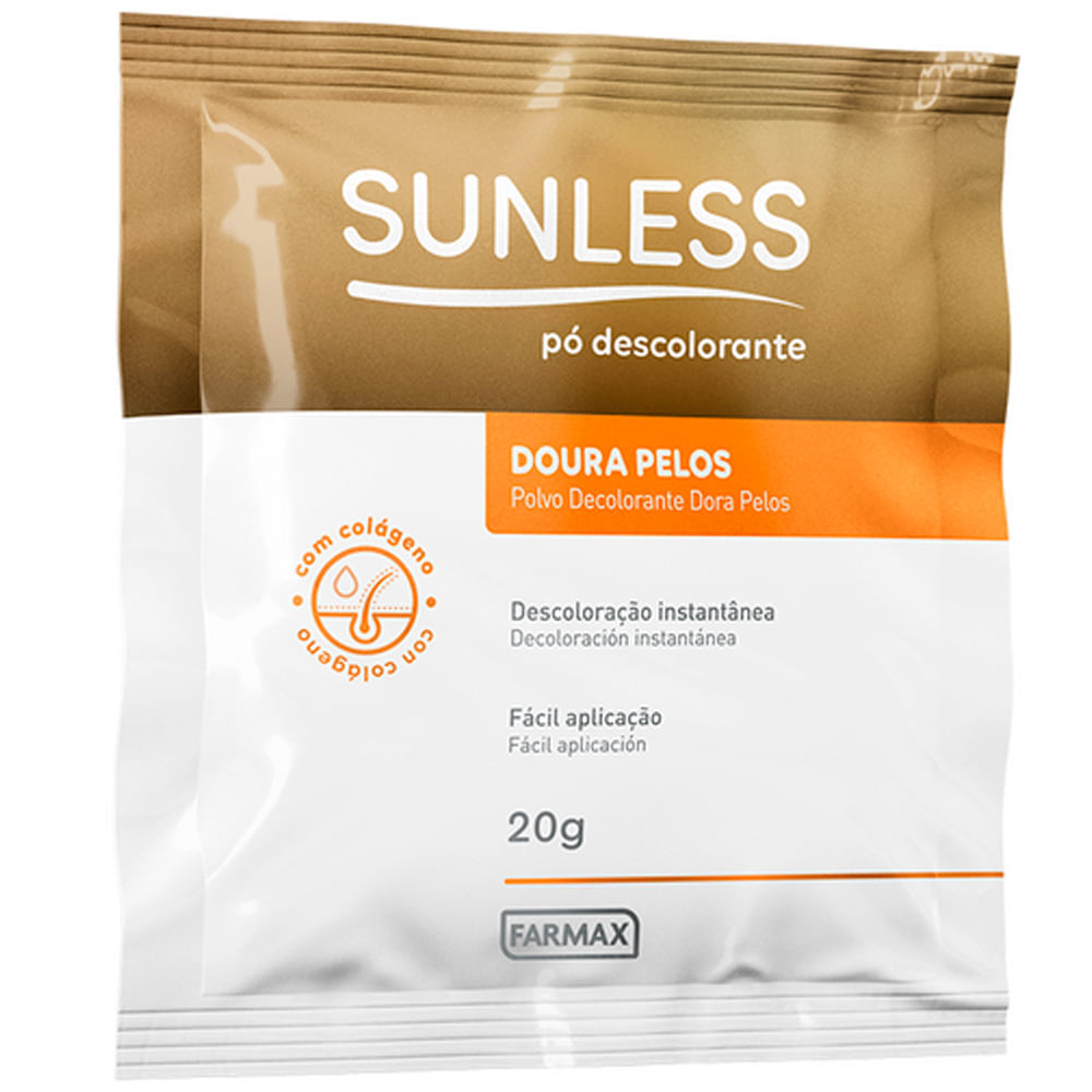 Pó Descolorante Sunless Doura Pelos 20g em Oferta na Shopee