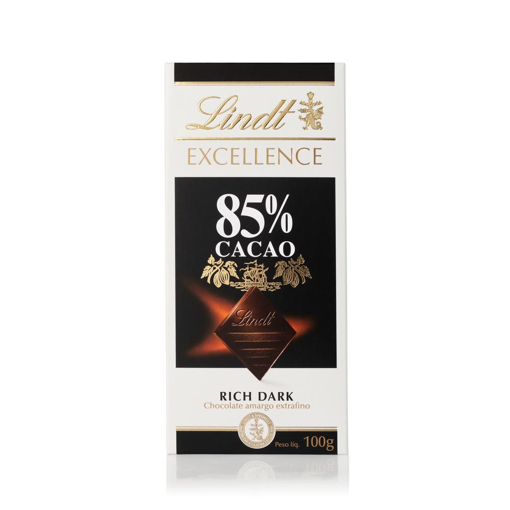 Chocolate Lindt Excellence 85% Cocao Rich Dark 100g em Oferta na Shopee