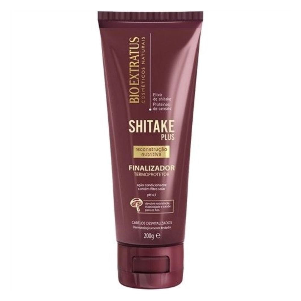 Finalizador Bioextratus Termoprotetor Shitake Plus Reconstrução Nutritiva 200g em Oferta na Shopee
