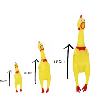 Frango de Plástico Brinquedo Galinha para Cachorro Pet Mordedor com Apito Som Grito em Oferta na Shopee