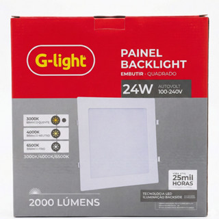 Painel LED Embutir 24W 29x29 Branco Quente 3000K Bivolt Alta Luminosidade em Oferta na Shopee