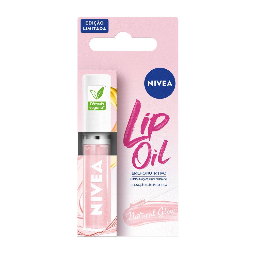 Lip Oil Labial Natural Glow Nivea 5,5ml em Oferta na Shopee