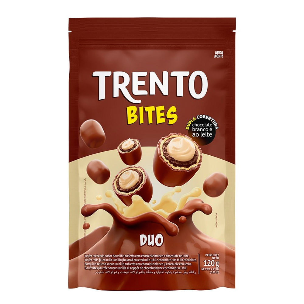 Chocolate Trento Bites Duo 120g em Oferta na Shopee